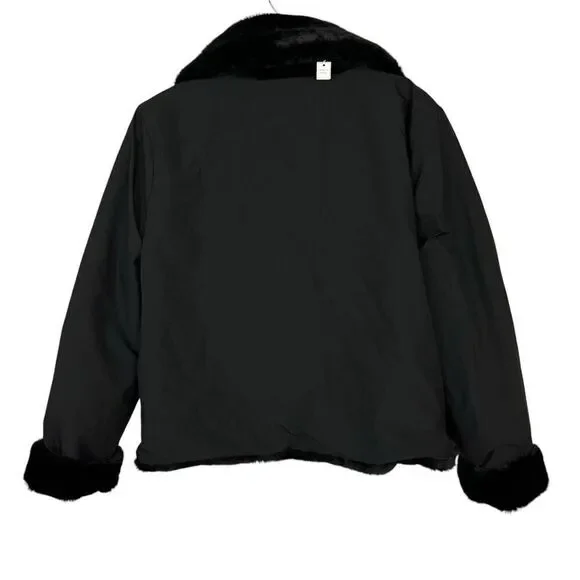 Reversible Faux Fur Jacket - Size XL - Picture 6 of 8